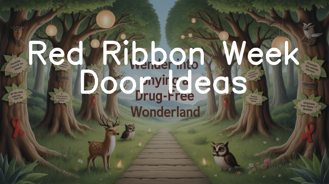 25 Creative Red Ribbon Week Door Ideas for Schools - Cozy Idea Hub